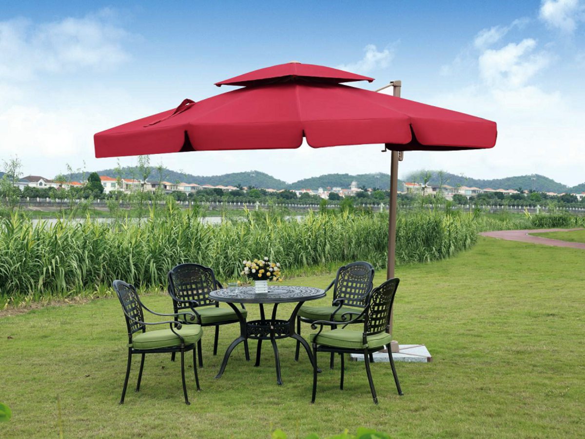 户外联体折叠桌椅与太阳伞套装 移动便携式折叠桌与广告太阳伞-阿里巴巴
