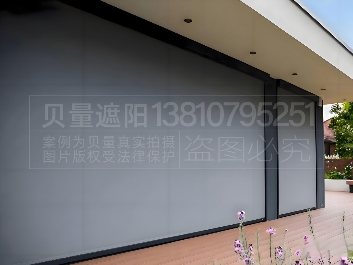 电动防风卷帘遮阳棚FFJL-05
